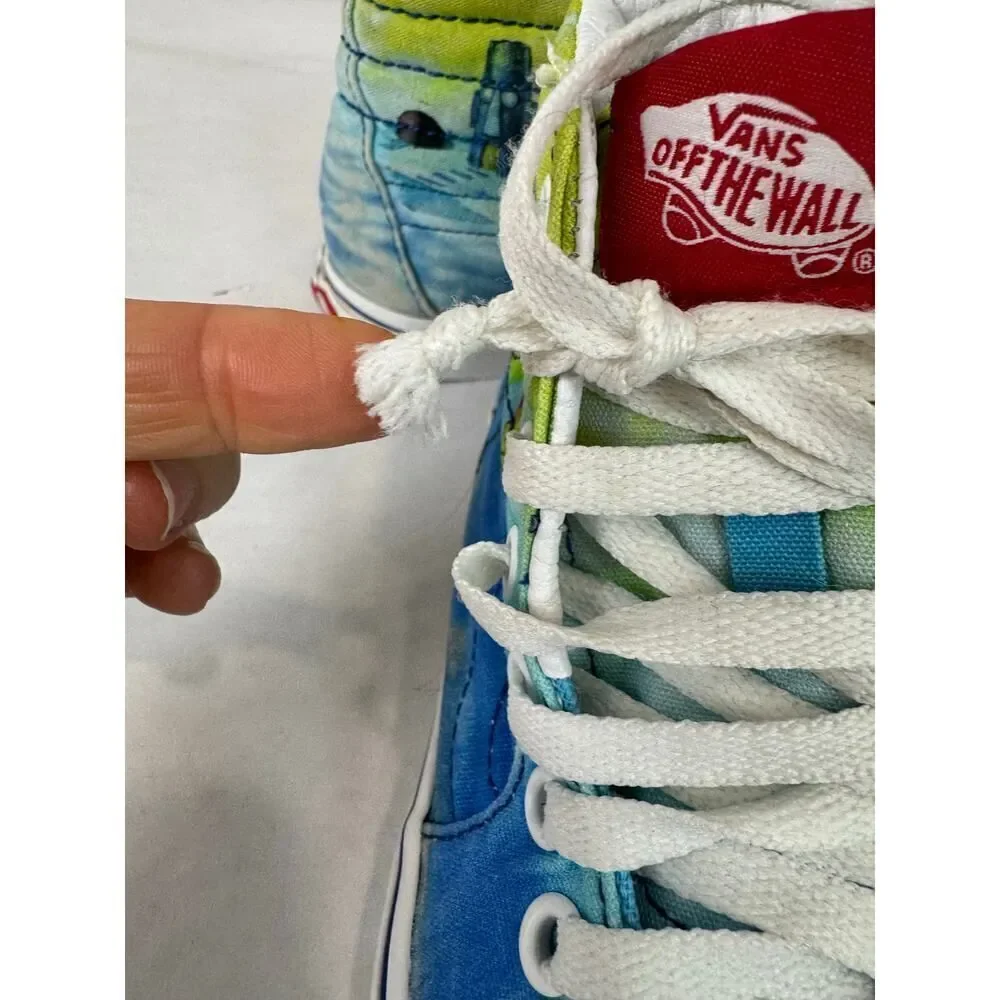Spongebob SquarePants Sk8 Hi Vans Sneakers Hi-tops Skateboard Kids Size 3.5 Men